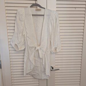 Adriana Degreas Linen Top